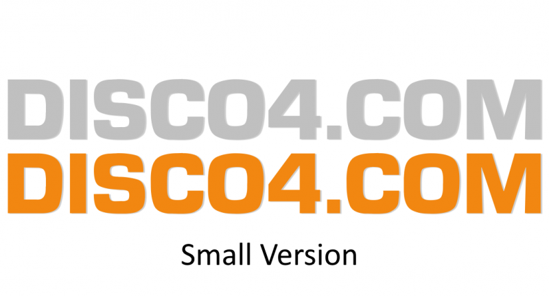 DISCO4.COM Small Sticker
